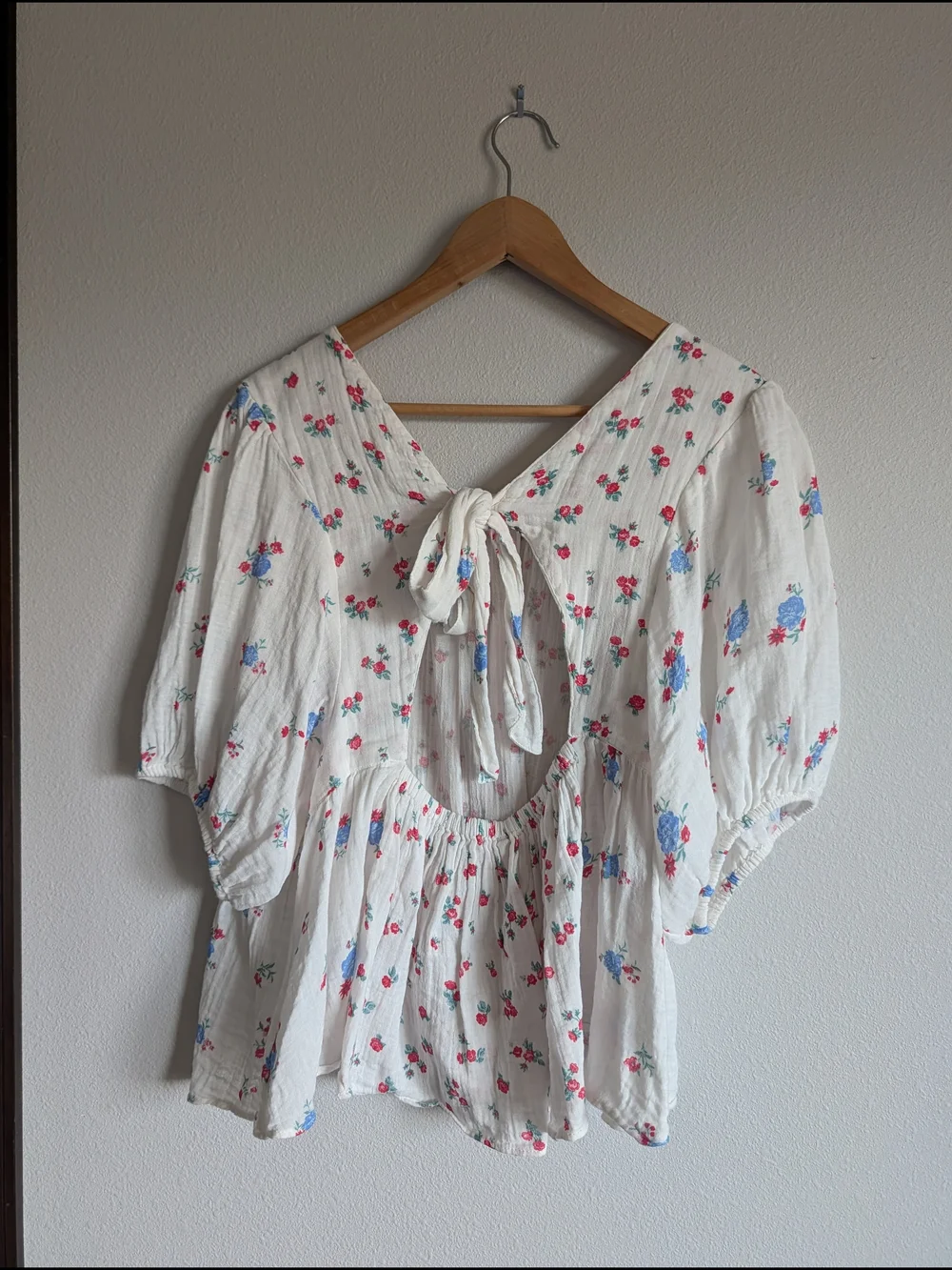 Free People Chloe Printed Top Tea Combo